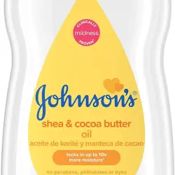 زيت أطفال Johnson’s بزبدة الشيا والكاكاو – 20 أونصة سائلة- thumbnail_0