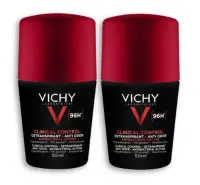 Vichy مزيل عرق للتحكم السريري 96 ساعة – عبوتان × 50 مل